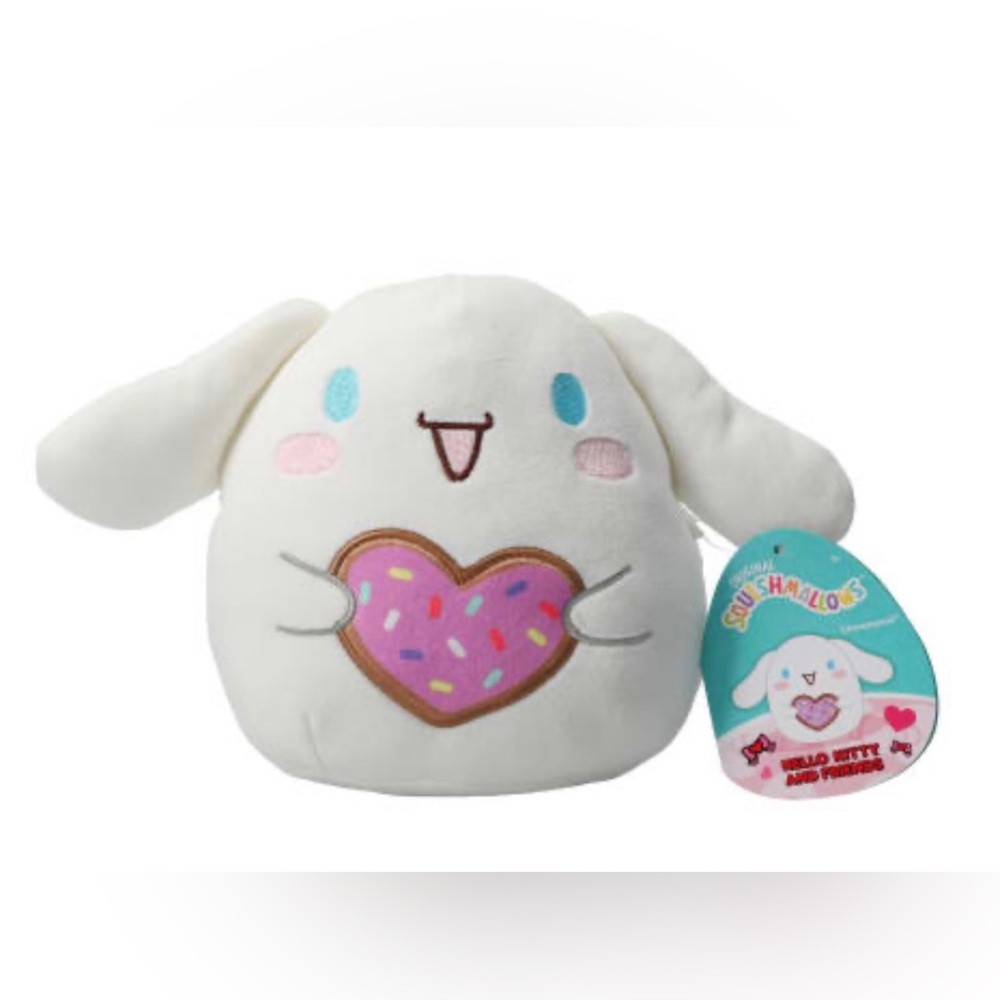 Hello Kitty Cinnamoroll Valentine Squishmallows 6.5” NWT